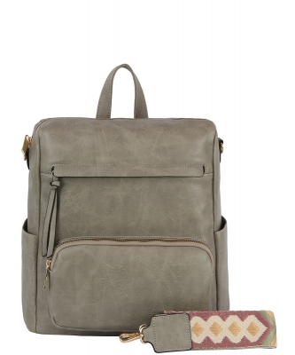 Guitar Strap Convertible Backpack LM-0328 GRAY